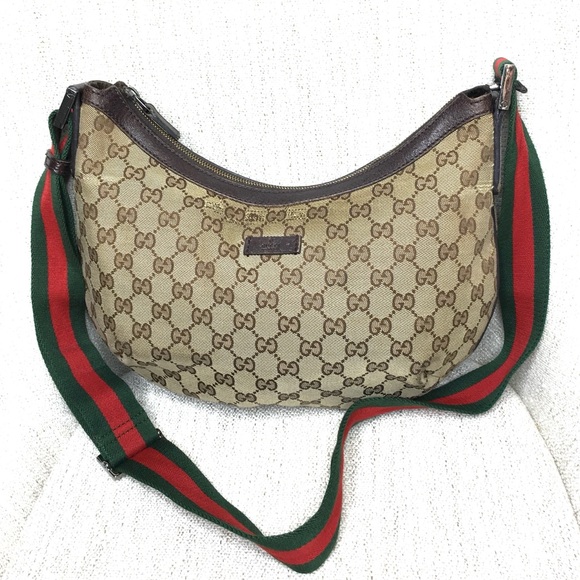 Gucci Handbags - Gucci authentic brown monogram canvas crossbody bag